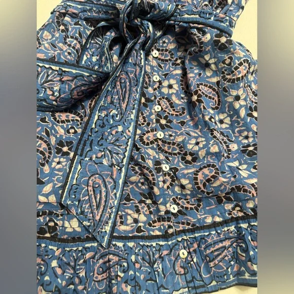 Cleobella Cora Mini Paisley Dress Womens Large - Picture 5 of 12